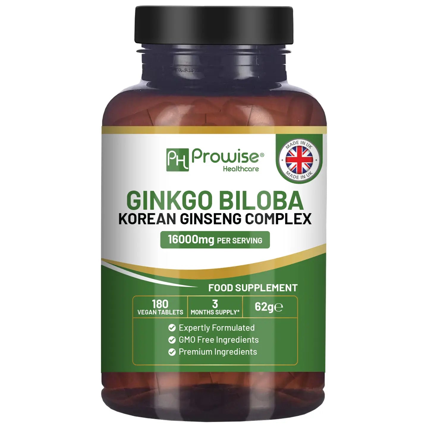 Ginkgo Biloba and Korean Ginseng Tablets