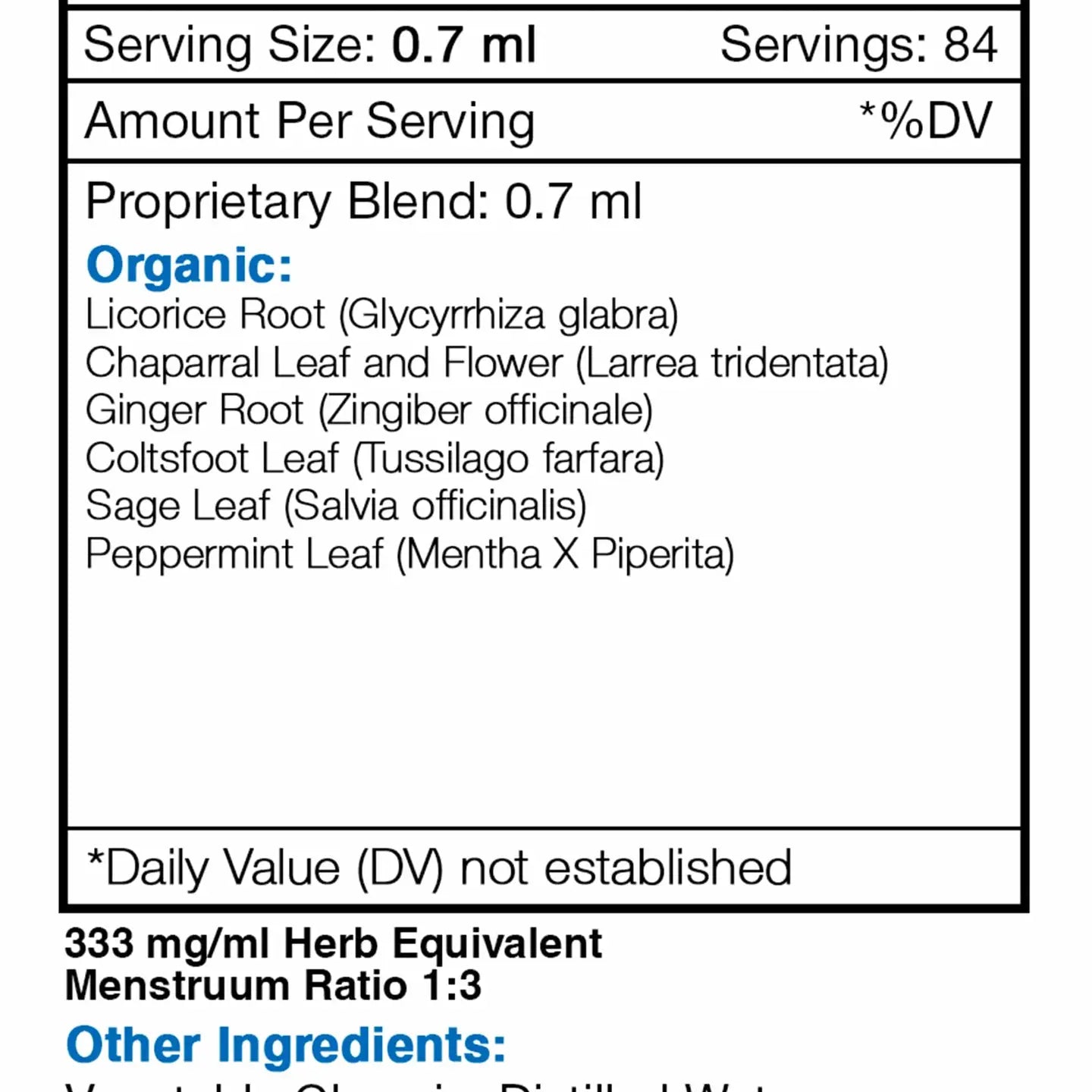 Clearway. Clear Breathing Formula