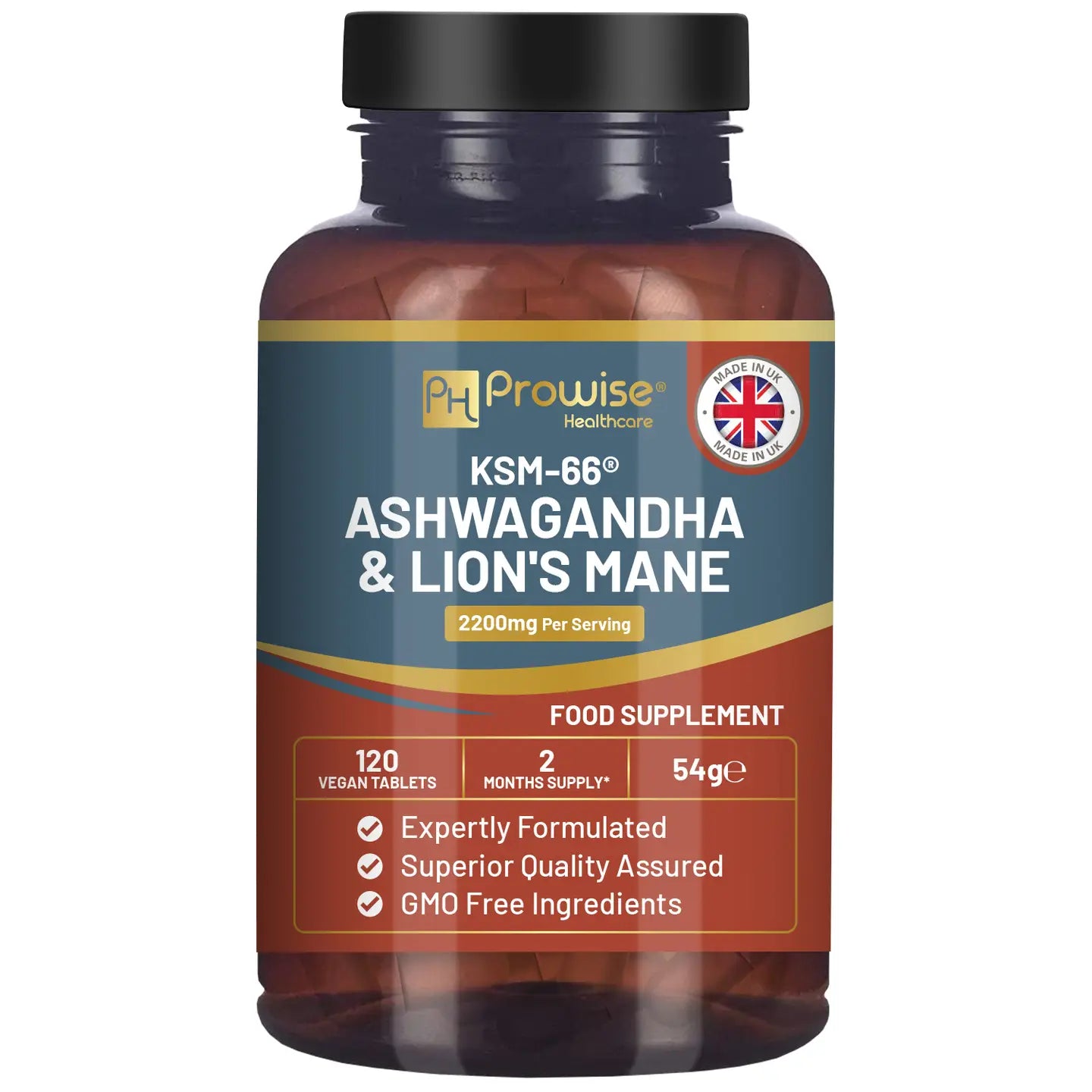 Ashwagandha & Lion's Mane Capsules